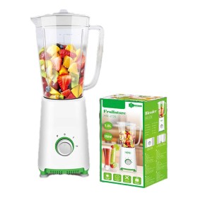 Frullatore Elettrico da Cucina 1L 350W per Verdure e Frutta con 2 Velocita piu Modalita Impulso Lame Inox Colore Verde