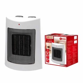 Termoventilatore in Ceramica con Potenza Regolabile 900W 1800W con Autoprotezione Surriscaldamento Rettangolare Bianco