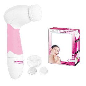 Spazzola per Pulizia del Viso 4  in 1  Spazzola per il Corpo Spazzola Morbida per il Viso Spugna per il Viso e Testina Esfoliante Rosa