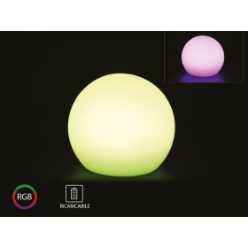 Sfera Palla Luminosa Piccola Ball Light Con Lampada Luce Led RGBW Ricaricabile Telecomando Incluso IP54 30X30X29cm SKU-40161