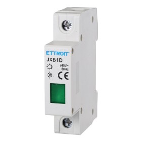 ETTROIT Indicatore Luminoso Modulare 230V Verde Occupa 1 Modulo DIN Lampada Spia Led Segnalazione