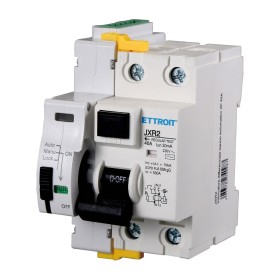 Interruttore Differenziale Riarmo Automatico Su Guida DIN 2P 40A 230V 30mA 10kA Salvavita Stop Go Auto Riarmabile
