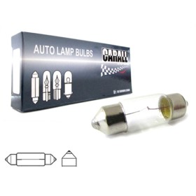 10 Pezzi Lampada Alogena Siluro T11 31mm 12V 5W 11X31 SV8,5-8