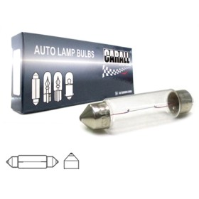 10 Pezzi Lampada Alogena Siluro T11 C10W 12V 10W 41mm