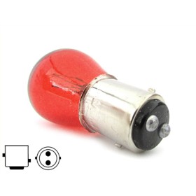 10 Pezzi Lampada Alogena S25 P21/5W BAY15D 12V 21/5W Rosso Doppio Filamento