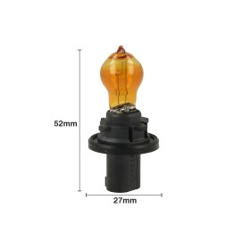 2 PZ Lampada Alogena HPC24WY 12V 24W Amber Compatibile Philips 12272NAC1