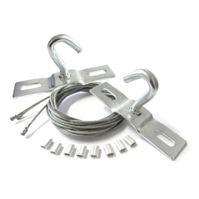 Kit Staffe Fissaggio a Sospensione Doppio Gancio Per Pannello Led LB5951 LB1231 SV4012 SV4059