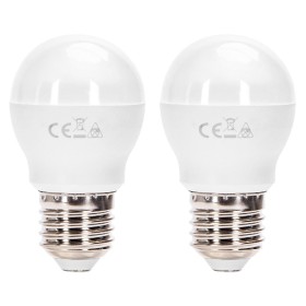 2 PZ Lampada A Led E27 G45 9W 860LM Bianco Freddo 6500K