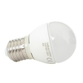 Lampada A Led E27 G45 6W Bianco Caldo 3000K Forma Sfera Bulbo Palla 240 Gradi 220V SKU-21174