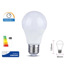 Lampada Led E27 A60 12W 1055 LM Caldo 3000K Dimmerabile Chip Samsung SKU-20044