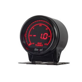 Manometro Digitale LCD Pressione Olio BAR Oil Press Gauge 52mm 12V Auto Doppio Ingresso Alimentazione 10 Colori Remote Controllo Bottone