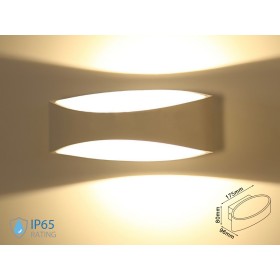 Applique Lampada LED da Muro Arrotondata 5W 4000K Carcassa Bianca IP20 Illuminazione Indiretta SKU-8232