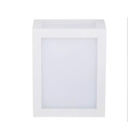 Applique Lampada Led Da Muro Parete a Lanterna 12W 3000K Carcassa Bianca IP65 360 Gradi SKU-8334