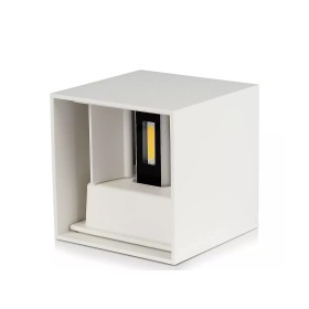 Applique Led Quadrata Da Parete 12W 4000K Carcassa Bianca IP54 Doppio Illuminazione Angolo Regolabile SKU-218528