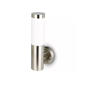 Applique Lampada da Parete Attacco E27 Acciaio Inossidabile Stile Candela IP44 Per Giardino SKU-8624