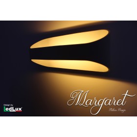 Applique Led Da Parete Modello Margaret Italian Design Moderna 10W Bianco Caldo