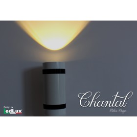 Applique Led Da Parete Modello Chantal Italian Design Moderna 3W Singolo Illuminazione Bianco Caldo