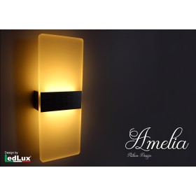 Applique Led Da Parete Modello Amelia Italian Design Moderna 6W Bianco Caldo