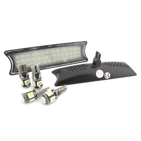 Kit Plafoniera Luci Led Di Cortesia Lettura BMW E53 2001-2005 Prima Facelift 4 Lampade Led T10 Canbus Incluso