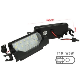 Kit Luci Targa Led Mazda 6 2009-2015 Bianco Canbus No Errore 12V 2W