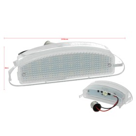 Kit Luci Targa Led Renault Clio II 1998-2005 Twingo I 1993-2007 Canbus Bianco