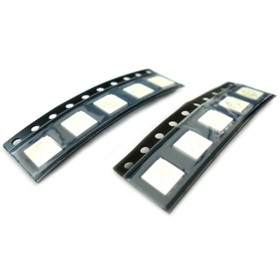 10 PZ Led SMD 5050 PLCC-6 Blu Blue 3V 0,2W 3 Chips