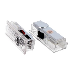 Kit Luci Led Logo Proiettori Auto Portiere Land Rover Range Rover Sport Plug & Play Senza Modifica
