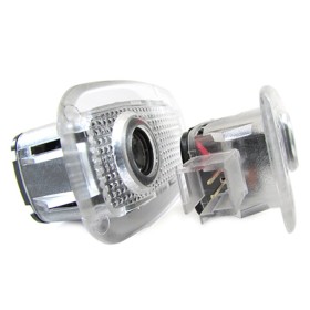 Kit Luci Led Logo Proiettori Auto Portiere Mercedes Benz Class C CL S W216 W221 Senza Modifica Plug & Play