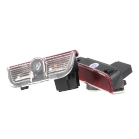 Kit Luci Led Logo Proiettori Auto Portiere Porsche Cayenne Dopo 2011 Senza Modifica Plug e Play