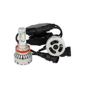 Kit Full Led Canbus H8 H11 H9 40W 5000 Lumens Con Ventilatore 12V 24V 2 Cree XHP 50