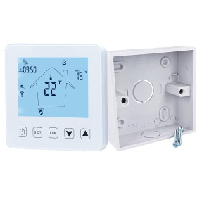 Termostato Digitale Per Caldaia A Gas Murale Da Parete Riscaldamento Termosifone Ad Acqua WiFi Compatibile Con Amazon Alexa Echo 3A 220V