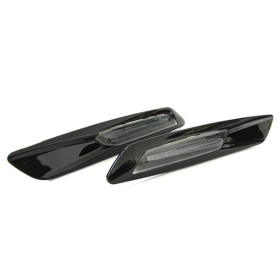 Kit Freccia Laterale a Led Side Marker Nero Cromato Lente Fume BMW E81 E82 E87 E88 E90 E91 E92 E93 E60  F10