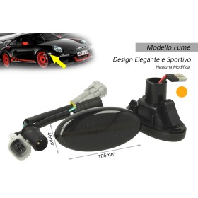 Kit Freccia Laterale a Led Side Marker Dinamica Lente Fume Mazda 2 3 5 MPV OEM GJ6A 51 120E