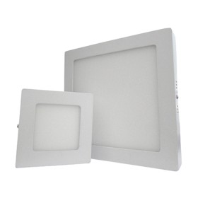 Plafoniera Faretto Led Da Soffitto Muro Parete Quadrata 6W Bianco Caldo 120x120mm