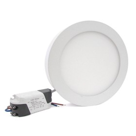 Plafoniera Faretto Led Da Soffitto Muro Parete Rotonda 12W Bianco Neutro Diametro 170mm