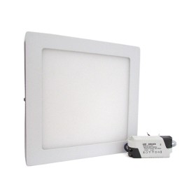 Plafoniera Faretto Led Da Soffitto Muro Parete Quadrata 18W Bianco Freddo 225x225mm