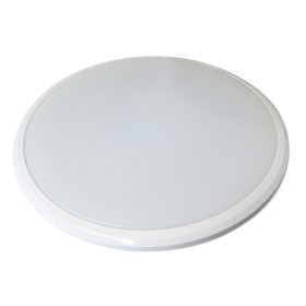 Plafoniera A Led Slim Da Soffitto 28W 220V Bianco Caldo Rotondo Diametro 380mm Ultrapiatta
