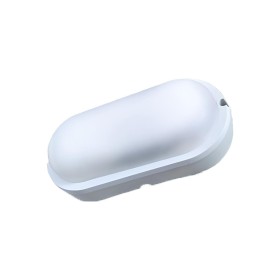 Plafoniera Led Lampada Da Parete Soffitto IP54 Ovale 12W 1155LM 6500K Bulkhead Per Condominio 199X97X47mm