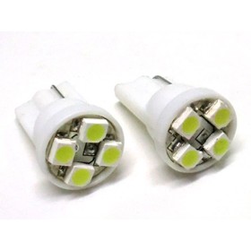 Lampada Led T10 W5W 4 Smd Bianco Luci di Posizione 12V