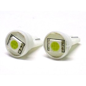 24V Lampada Led T10 W5W 1 Smd Bianco Luci Posizione Camion