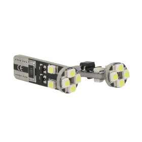 Lampadina Led Canbus T10 W5W 8 Smd 3528 Bianco No Errore Check Luci 12V Senza Polarita