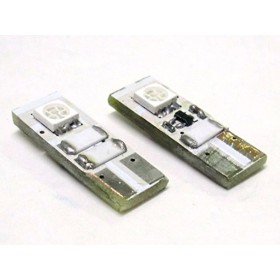 Lampada Led Canbus T10 W5W 2 Smd Blue No Errore Check Luci 12V Con Resistenza