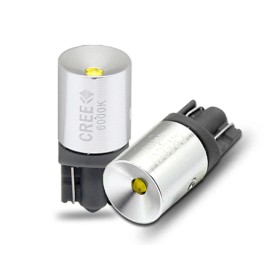 Lampada Led T10 W5W Canbus Pro 12V 3W Chip Cree XBD No Errore Luci Posizione 90 Gradi Bianco