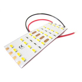 Pannello Plafoniera Led Flessibile 12V 8W Bianco Caldo 10cm Per Luci Abitacolo Cassone Furgone Camper 24 Smd 5730