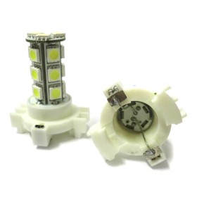 Lampada Led PY24W PGU20/4 12190NA C1 Luci Frecce Frontale BMW X3 X5 E83 E89 E90 E92 E93 LCI F25 SAAB 9-5 Renault Clio 4 e Megane Bianco 18 Smd 5050