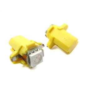 Lampada Led T5 B8.3D B8,3D Colore Giallo Yellow Luci Cruscotto e Strumentazione 12V