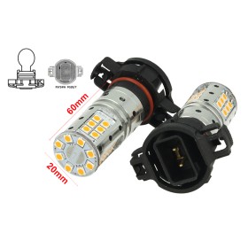 Lampada Led PSY24W Canbus Arancione 12V 25W Reale Per Audi A1 A3 A6 Q5 VW Golf VI Passat Touareg Opel Astra Land Rover Discovery IV Evoque Citroen C5