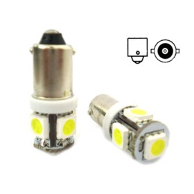 Lampada Led BA9s T4W 5 Smd Piedi Dritti Simmetrico Luci Lettura Abitacolo 12V