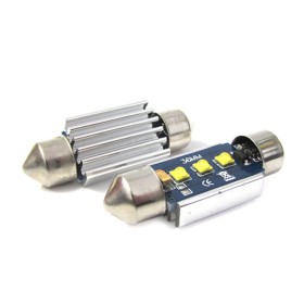 Lampada Led Siluro Canbus Pro 36mm 3 Smd Cree 3W No Errore 12V No Polarita Super Luminoso