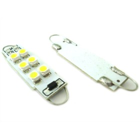 Lampadina Siluro Led 12V T11 Particolare Con Gancio 38mm 6 smd 3528